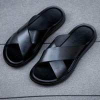 Italian Leather Men's Slippers - Lorenzo