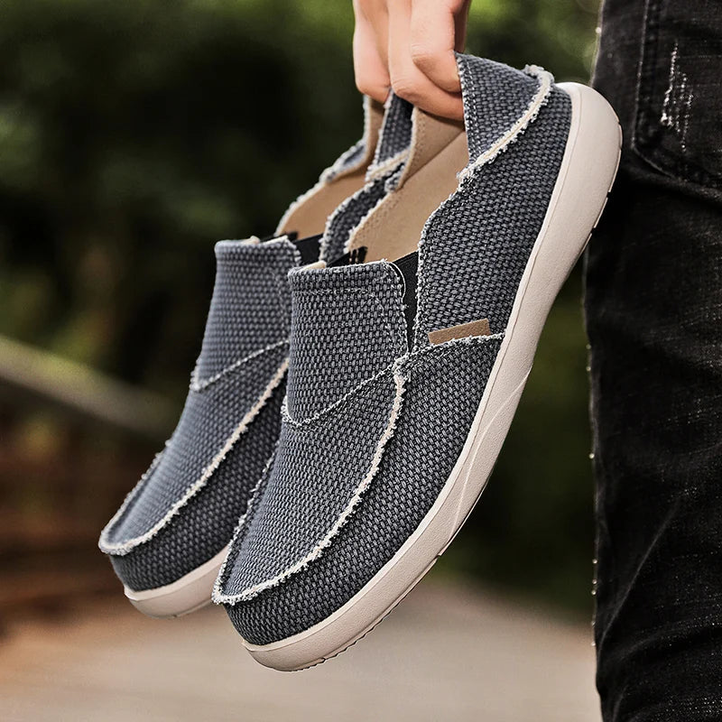 Light Men's Canvas Slip-Ons - Niko