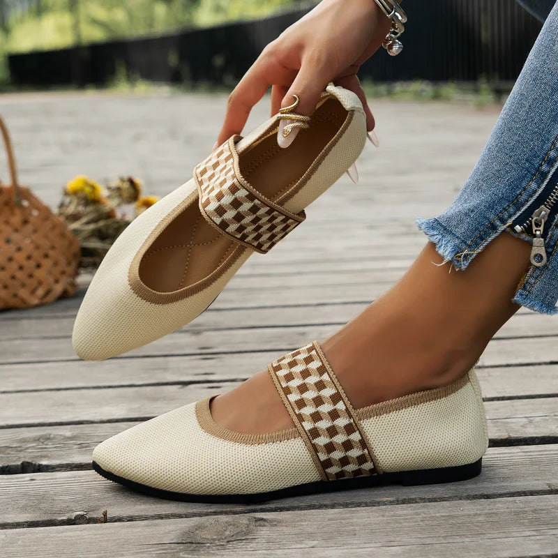 Stijlvolle dames zomerschoenen met spitse neus - Lina