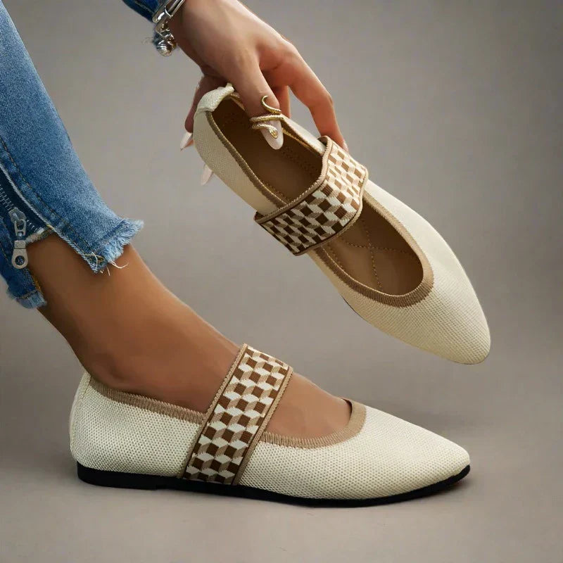 Stijlvolle dames zomerschoenen met spitse neus - Lina