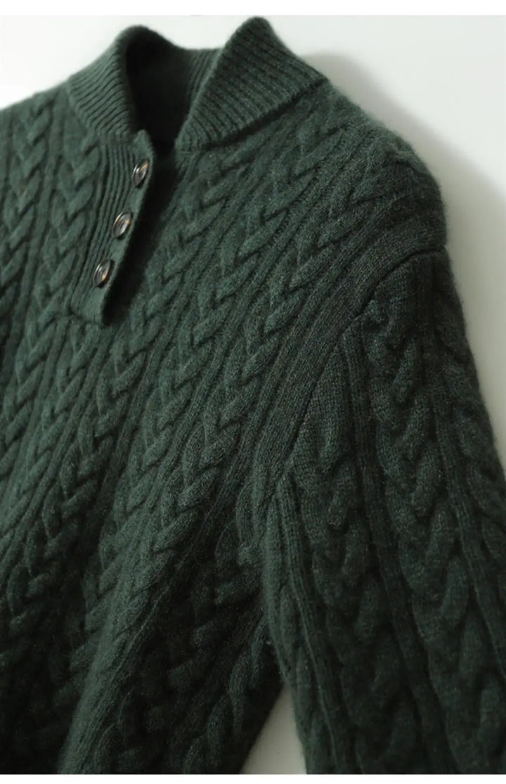 Arden Button-Up Cashmere Sweater 20