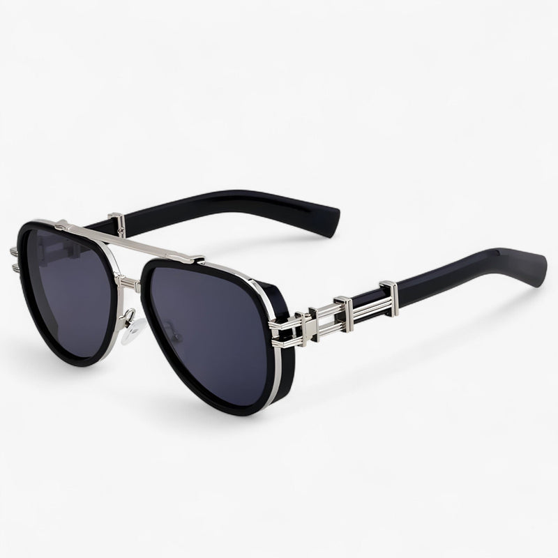Oversized Steampunk Zonnebril met Gepolariseerde Glazen – Arclight