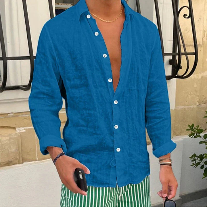Breathable & Loose-Fitting Men's Summer Shirt – Taro