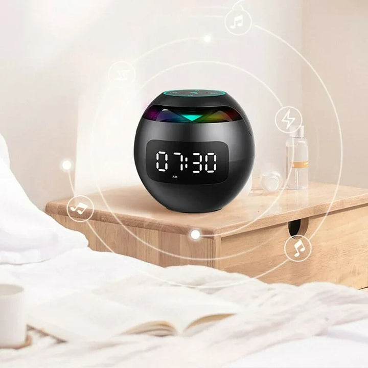 Multifunctional Alarm Clock – GlowBeep Speaker Clock