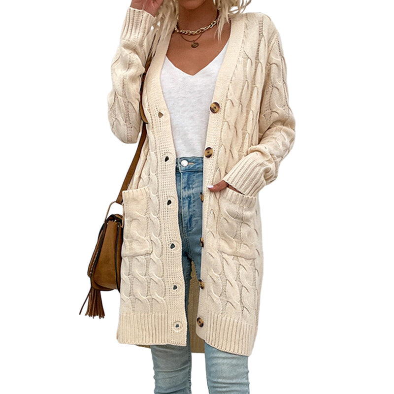 Knitted Women's Cardigan with Pockets – Noelle