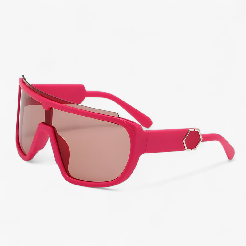 Oversized Monoblock Okulary przeciwsłoneczne typu Wraparound – Auron