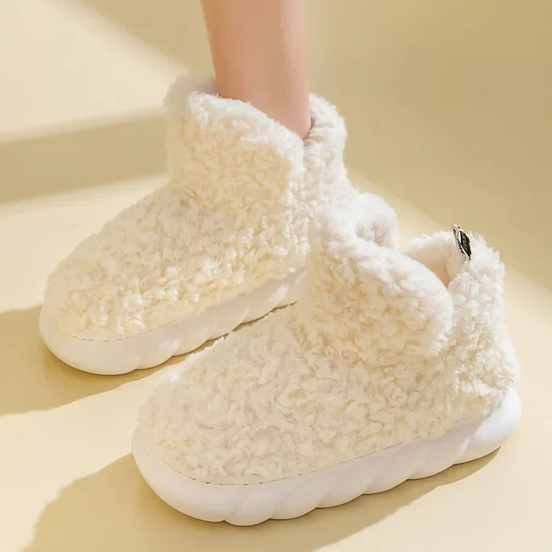 Warme damespantoffels van katoen en pluche - CozySteps