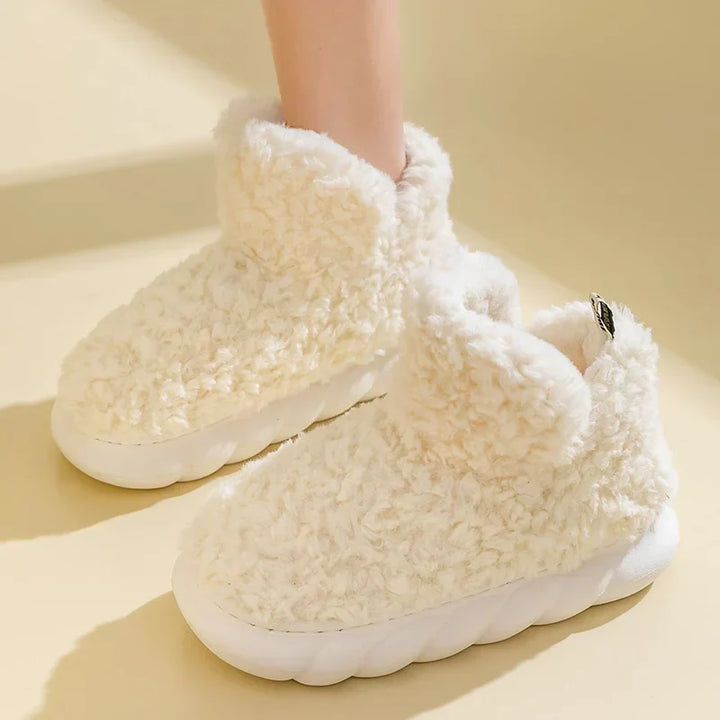 Warme damespantoffels van katoen en pluche - CozySteps