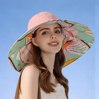 Reversible Cotton Sun Hat with Wide Brim – Liora