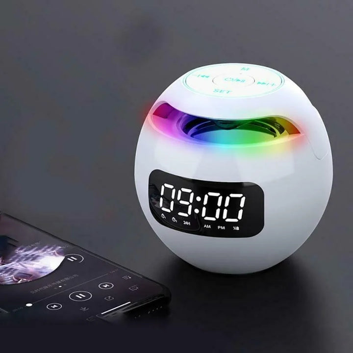Multifunctional Alarm Clock – GlowBeep Speaker Clock