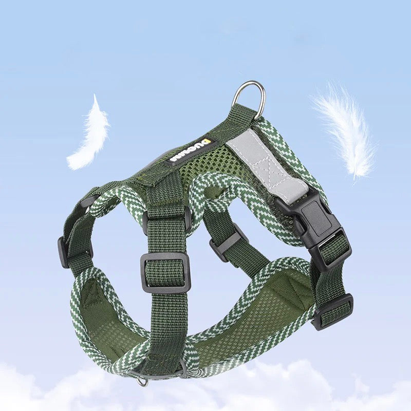 Reflecterende Tuig en Riem Set voor Kleine Honden - AirFlex