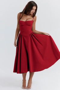 Summer Dress with Sweetheart Neckline – Elvira