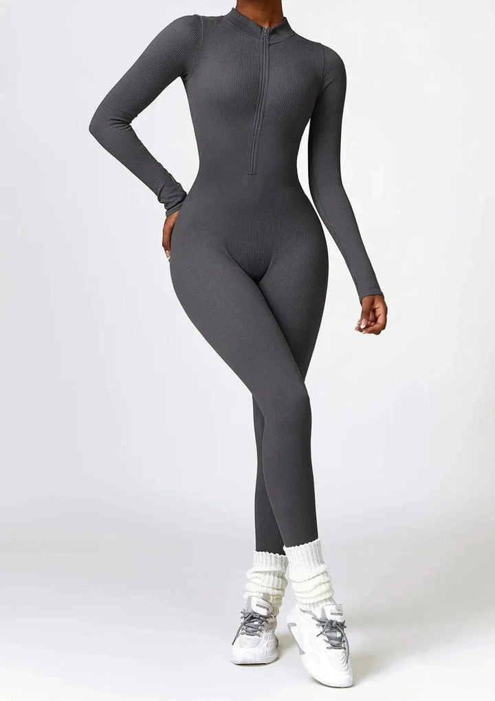Luxury Full-Body Romper with Long Sleeves - Lisa