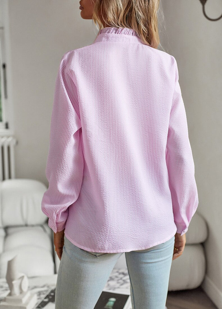 Trendy Striped Women's Blouse – Elise