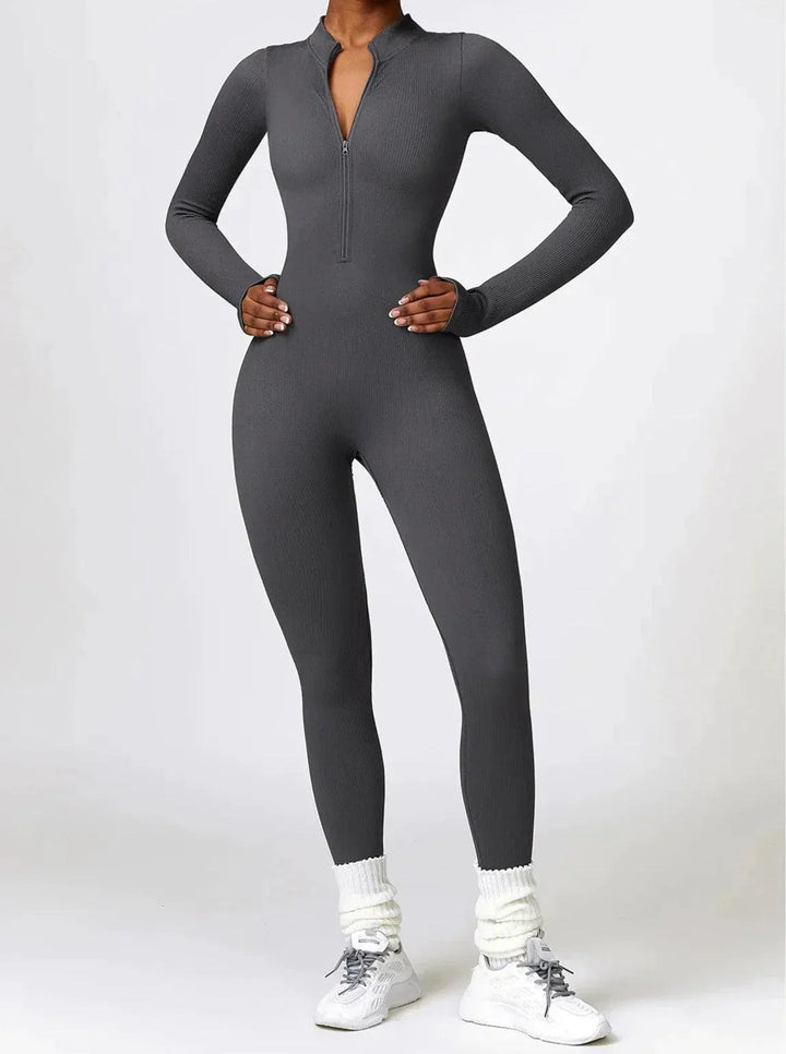 Luxury Full-Body Romper with Long Sleeves - Lisa