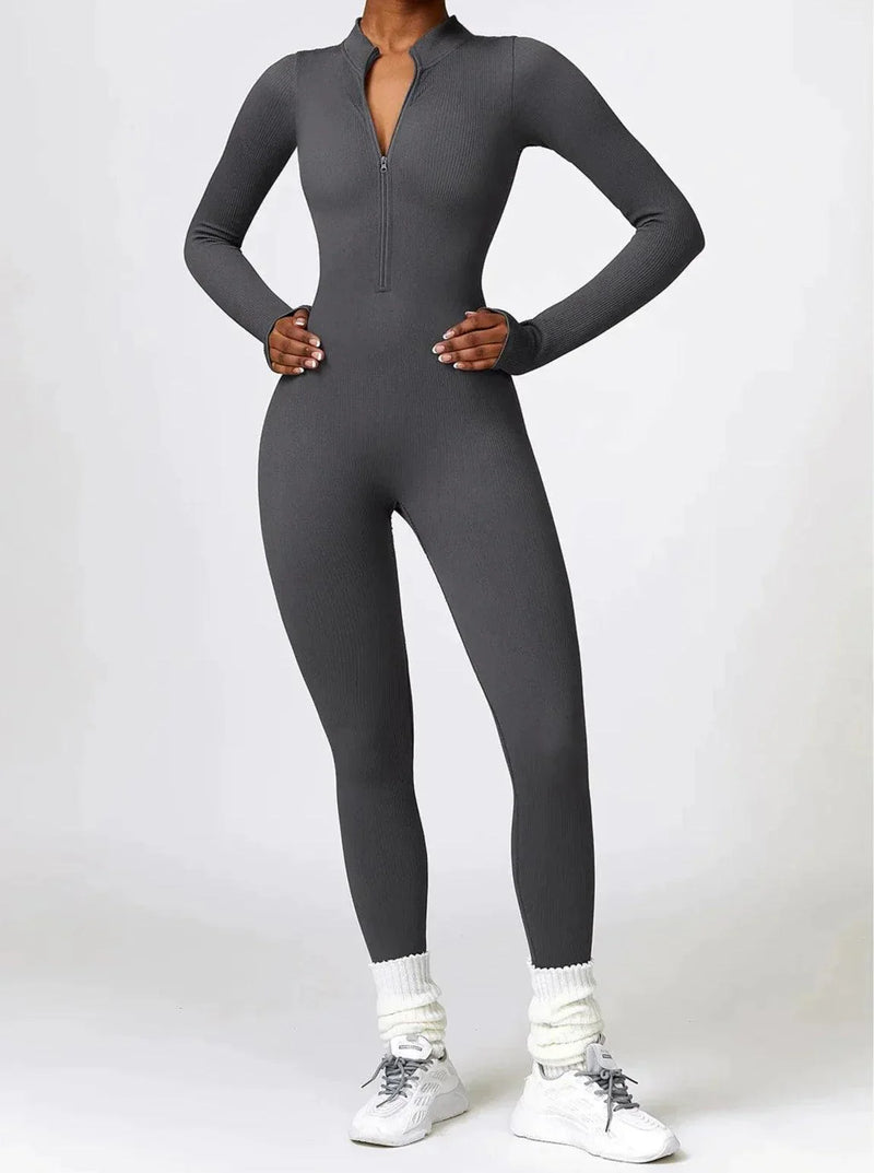 Luxury Full-Body Romper with Long Sleeves - Lisa