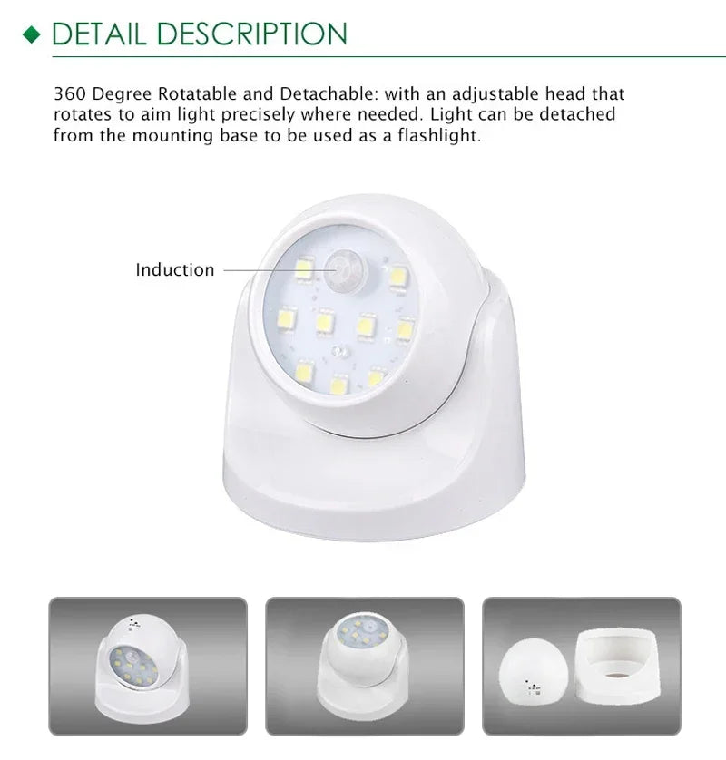 Draadloze LED Spotlight - BrightGuard