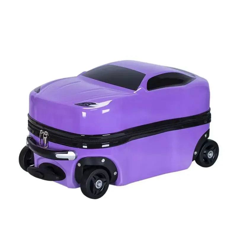 Hard Children's Suitcase with Car Design – Turin