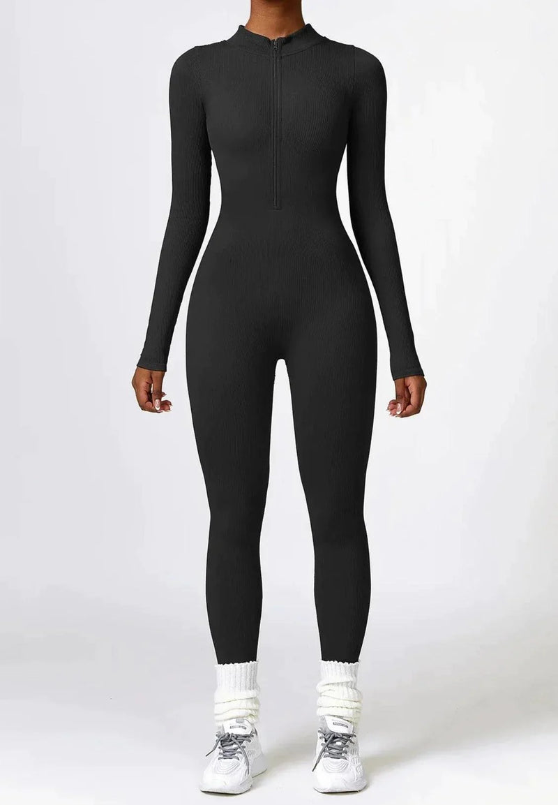 Luxury Full-Body Romper with Long Sleeves - Lisa