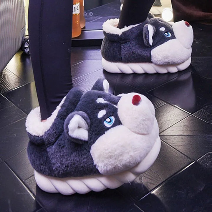 Cute Husky Women's Slippers – Novi