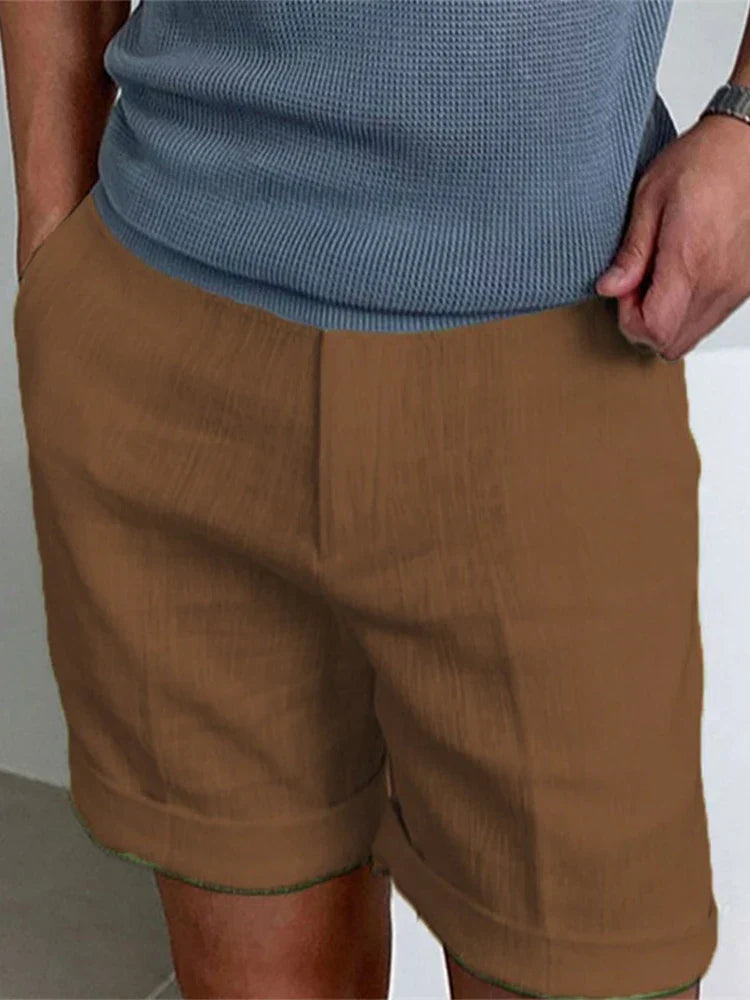 Light Linen Men's Summer Shorts with Relaxed Fit - Jorin