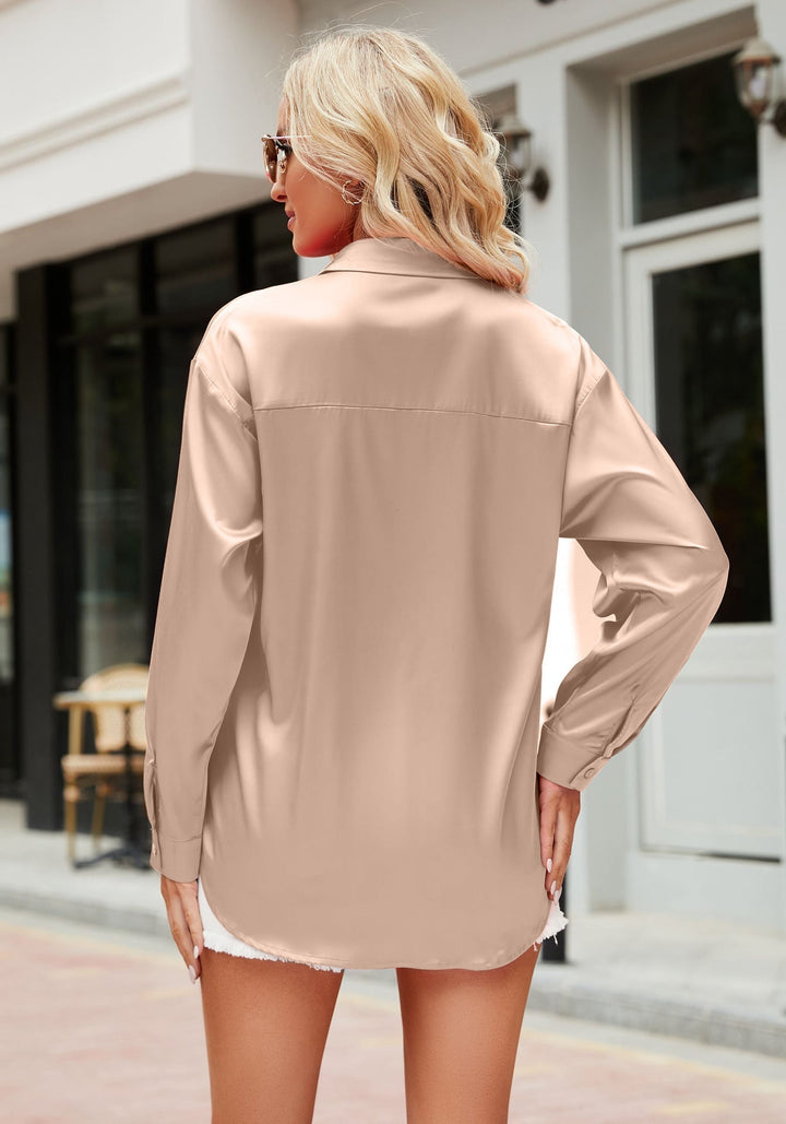 Satin Stylish Women's Blouse – Mireille