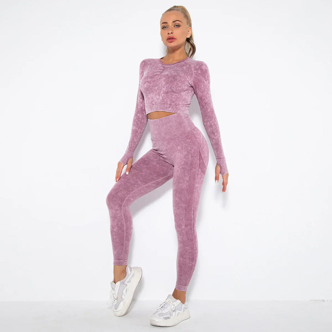 Naadloze Dames Yoga Set met Cropped Top - Nova