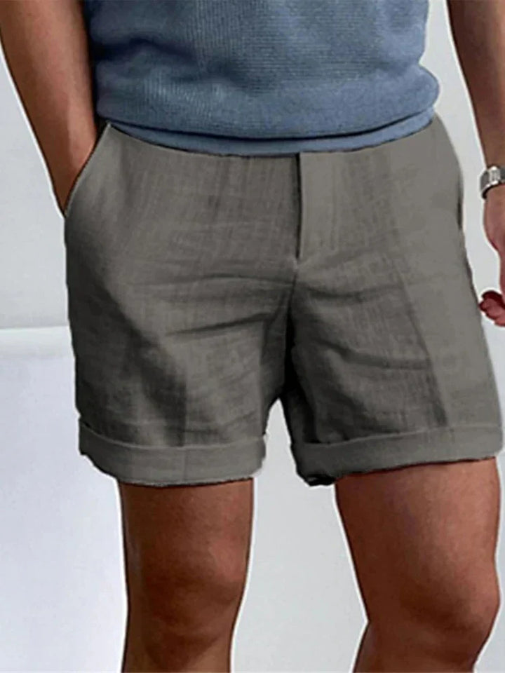 Light Linen Men's Summer Shorts with Relaxed Fit - Jorin
