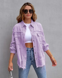 Boho dames spijkerjack met Ibiza-flair & slim fit voor voorjaar/zomer – Yara