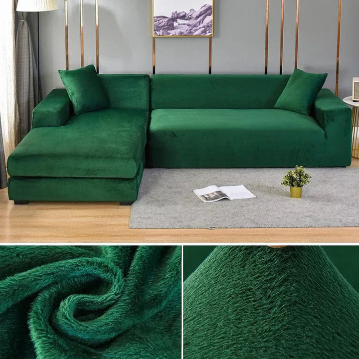 Stretch Velvet Sofa Cover with Luxury Finish – Sofina