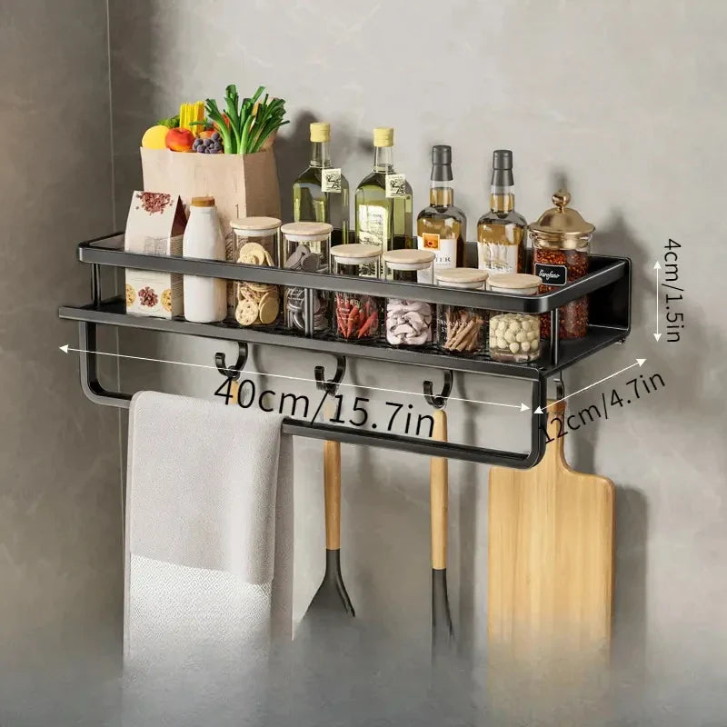 Modern Black Kitchen Rack - MetroRack