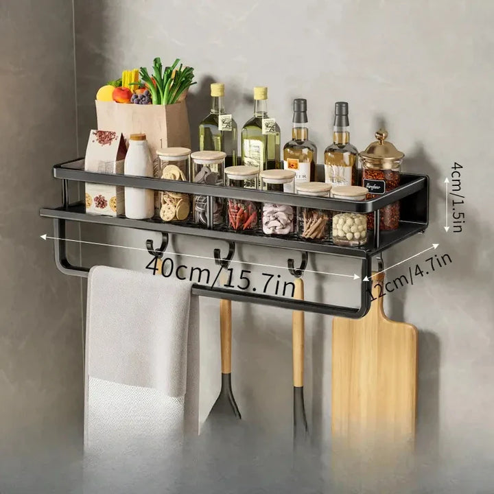 Modern Black Kitchen Rack - MetroRack