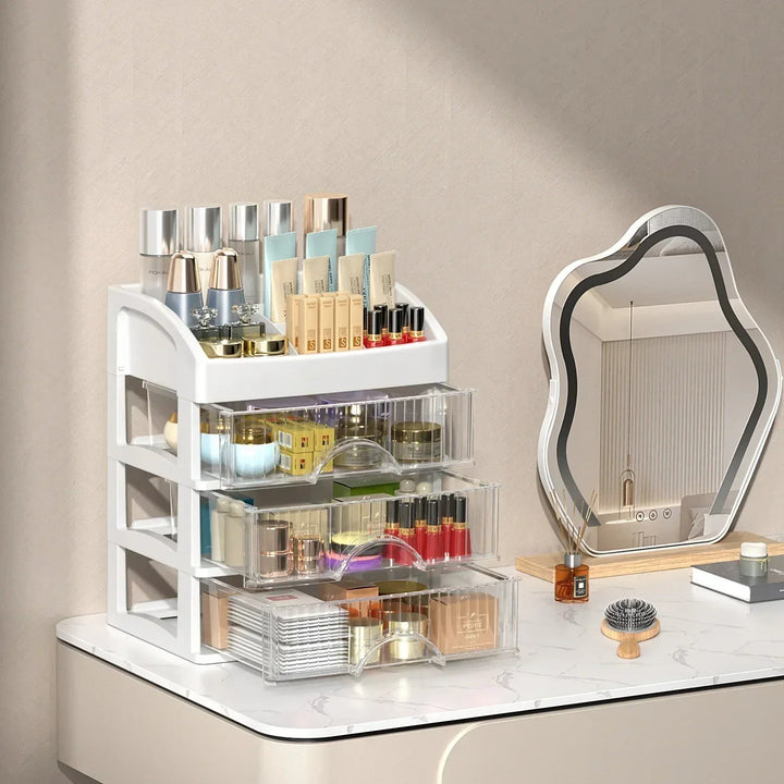 Transparent Acrylic Makeup Organizer - Clarityn