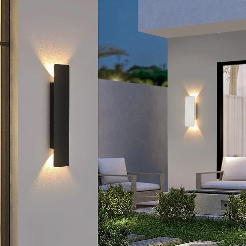 Noir Weatherproof LED Outdoor Wall Light, Aluminum, 18W 5