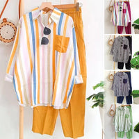 Two-Piece Women's Linen Summer Set - Zayenne