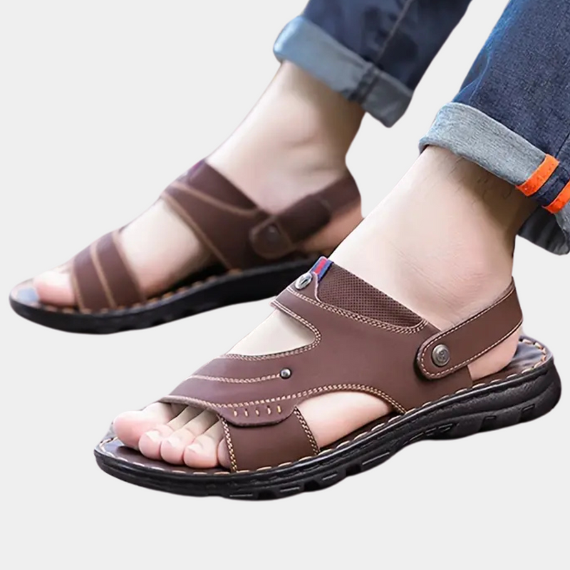 Casual Leather Sandals for Men - Leon