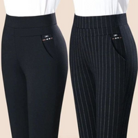 Rechte Damesbroek met Elastische Hoge Taille - Sophia