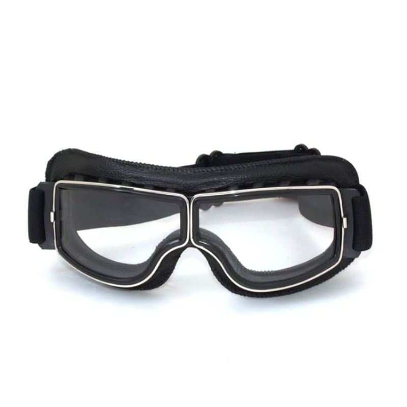 Vintage Leather Motorcycle Goggles - RiderEdge