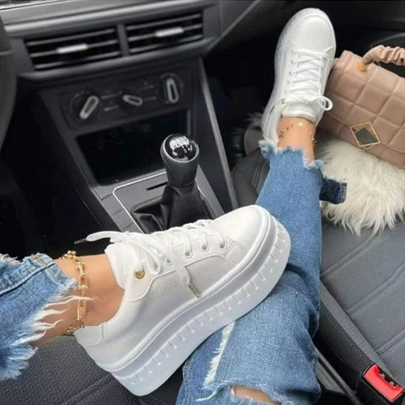 Stijlvolle Luxe Platform Dames Sneakers - Nina