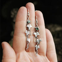 Vintage Leaf Elf Earrings - Sylvana