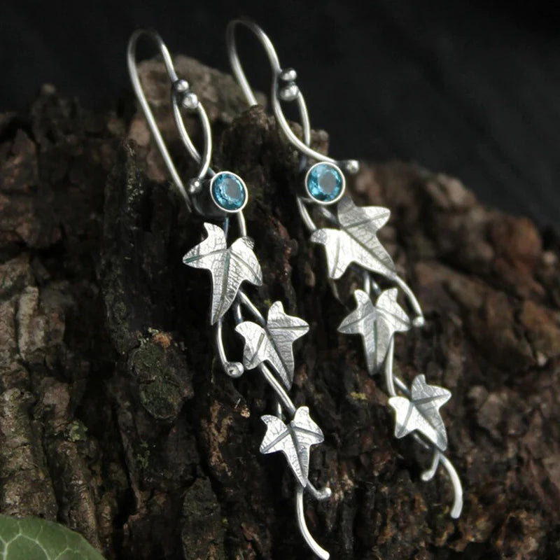 Vintage Leaf Elf Earrings - Sylvana
