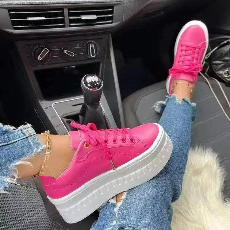 Stijlvolle Luxe Platform Dames Sneakers - Nina