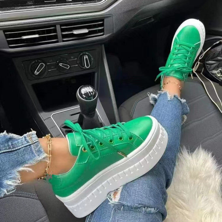 Stijlvolle Luxe Platform Dames Sneakers - Nina