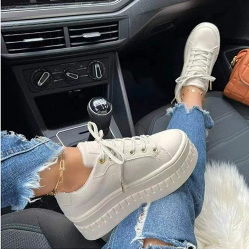 Stijlvolle Luxe Platform Dames Sneakers - Nina