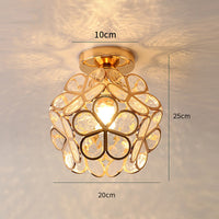 Glass Flower Ceiling Lamp - FloraGlow