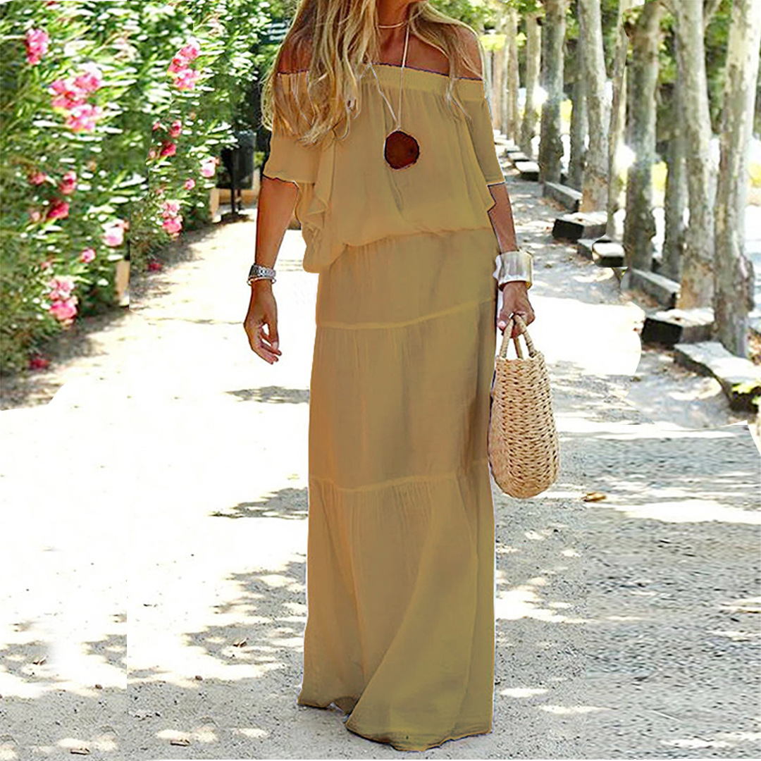 Off-Shoulder Summer Dress - Soleil