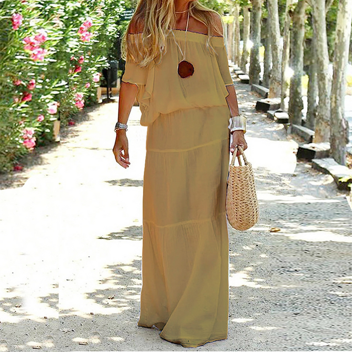 Off-Shoulder Summer Dress - Soleil