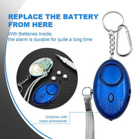 Personal Safety Alarm with LED Light (130 dB) - SafeSound