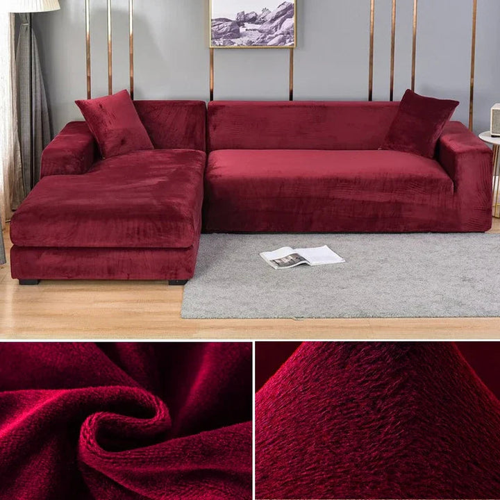 Stretch Velvet Sofa Cover with Luxury Finish – Sofina