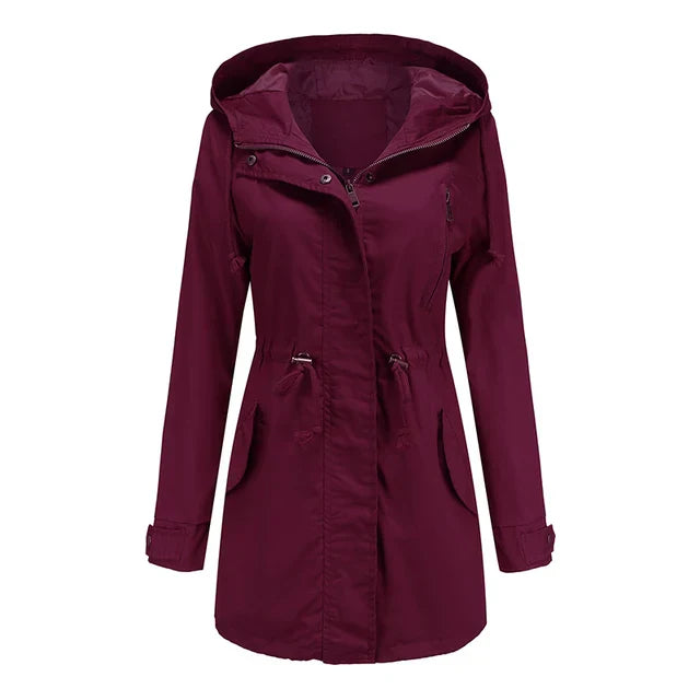 Stylish Women's Coat with Hood – Marielle